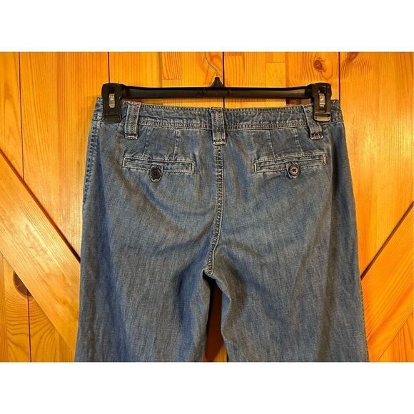 Old Navy Pants Drawstring Just Below The Waist Relaxed Bootcut Roll Up Women’s 4 - Picture 8 of 9